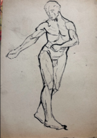 Unknown Artist 20th Century: Male Figures Study