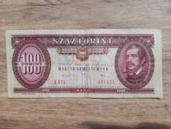 Száz forintos bankjegyek 1984-es és 1989-es