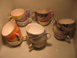 Retro Bodrogkeresztúr coffee, espresso cups set of pieces