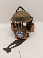 Antique Austrian Tiroli Brass Cow Bell ,csengő, 11cm magas. 8069