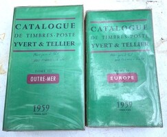 Yvert & Tellier: Catalogue De Timbres-Poste Postai bélyegkatalógus 1959. Európa és Outre-Mer