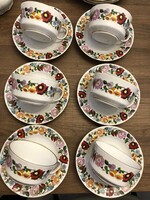 Kalocsai porcelán teáskészlet