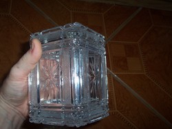 Crystal Square Bonbon and 2 Vases Together