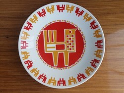 Retro Zsolnay Bird Wall Plate _ Nádor Judit Ceramic Artist