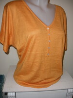 Selyem  85% - kasmír 15% pulóver, narancs