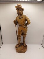 XIX. századi fa szobor, 36 cm-es magassságú darab. 8213