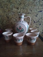 Mónus Ferenc HMV hódmezővásárhelyi boros kancsó, készlet