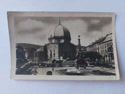 Old postcard photo lettercard 1955 Pécs Széchenyi tér