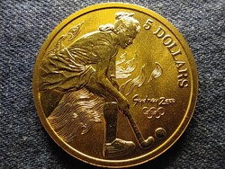 Ausztrália XXVII. Nyári Olimpia 2000 Sydney Jégkorong 5 Dollár 2000 BU
