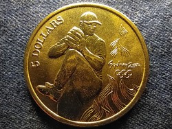 Ausztrália XXVII. Nyári Olimpia 2000 Sydney Baseball 5 Dollár 2000 BU