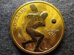 Ausztrália XXVII. Nyári Olimpia 2000 Sydney Tenisz 5 Dollár 2000 BU
