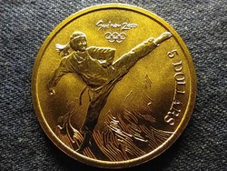 Ausztrália XXVII. Nyári Olimpia 2000 Sydney Taekwondo 5 Dollár 2000 BU