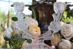 Violetta Crystal Candle Holder
