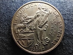 Panama 50 éves a Panamai Köztársaság .900 ezüst 1 Balboa 1953