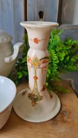 Ceramic rose candle holder