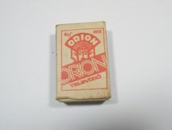 Retro Advertising Matchbox - Orion Television Advertisement