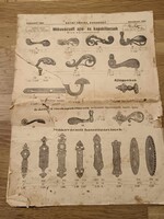 Kátai József zárszaküzletének katalógusa, ajtó, ablak és egyéb vasalatok árai a 2. világháború előtt