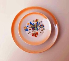 Zsolnay lüsztermázas süteményes tányérkészlet