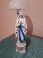 Porcelán kegytárgy Mária szobor Lourdes