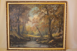 Reményi Géza: Őszi erdő / festmény