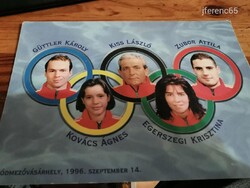 1996. 09. 14. - Olimpikon úszók fotója Hódmezővásárhely