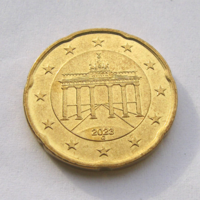 Németország - 20 Euro Cent - 2023 -"G"- Ritka! - Brandenburgi kapu