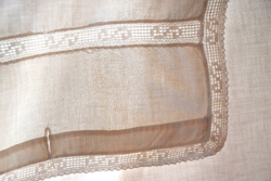 Vintage Lace Bed Sheet Pair