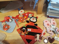 Szundikendő játékokkal 059. (Pillangós, Rovaros) - Nappy with toys (Butterfly - Insects) 059.