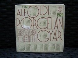 Alföldi Porcelángyár Hódmezővásárhely 1979 csempe naptár