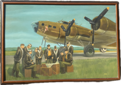 Mascher Róbert ( Memphis Belle) /120 x 80 cm/+ a keret