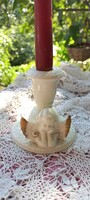 Faience angelic candle holder