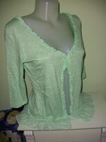 Selyem - pamut kardigán, rugalmas