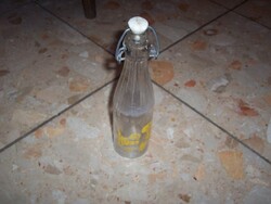 Old Hüsi Soft Drink Bottle, Rarer Yellow Color