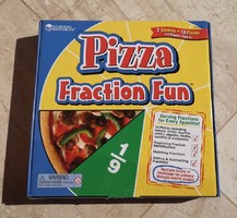 ÚJ! Pizza társasjáték, 7 féle játék a törtekkel, jó minőségű