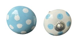 S2-02 Vintage stílusú porcelán bútorgomb szett (2 db-os)