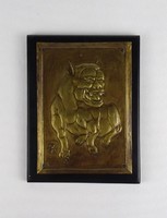 1S845 Jelzett keleti stílusú réz relief 1973
