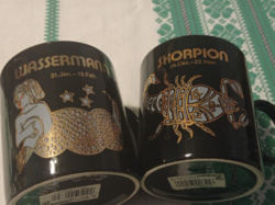 Új Skorpió,és Vízöntő horoszkópós bögrék ajándéknak is