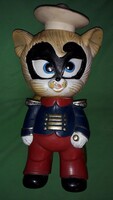 Antik 1930 NAGY CSIZMÁS KANDÚR gumi figura angol tengerészet hibátlan, GYŰJTŐI 34cm a képek szerint