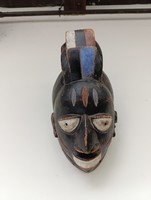 Antik afrikai maszk Yoruba népcsoport Nigéra 527 A3 9666