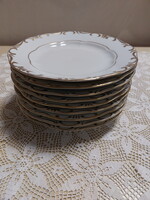 Zsolnay Stafír tollazott porcelán süteményes tányér