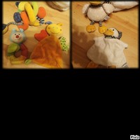 Szundikendő játékokkal 153. (Pillangó, kacsa) - Nappy with toys (Butterfly, duck) 153.