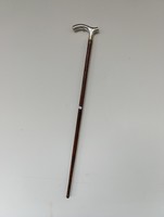 Antique German Silver Walking Cane with Eighteen Hundred Style 582 9673