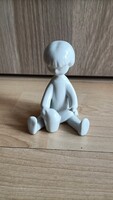 Retro Hollóházi porcelán homokozó kislány