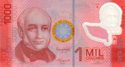 Costa Rica 1000 Colon 2013 UNC Polymer
