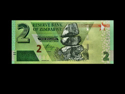 UNC - 2 DOLLARS - ZIMBABWE - 2019