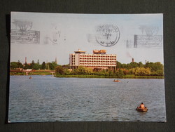 Képeslap,Szombathely,Claudius szálló,hotel látkép,részlet, 1973-
