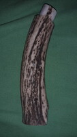 Antik esztergált agancs vadászkés nyele összeépítésre készen 14 cm a képek szerint