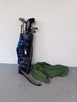 Használt sport sportszer golf ütő készlet táska 15 darab eszközzel 585 9656