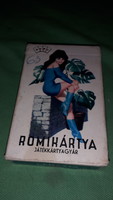 Régi KÁRTYAGYÁR hiánytalan Pin-up girl rajzos EROTIKUS römikártya DOBOZÁVAL GYŰJTŐI a képek szerint