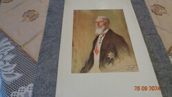 Gróf Apponyi Albert portré , korabeli nagyon jó minőségű , sorszámozott nyomat  RRR.